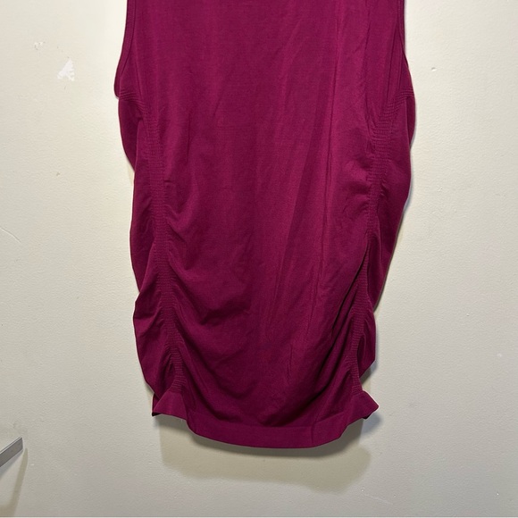 Fabletics Purple Kathie Seamless Ruched Tank Size Medium - Picture 3 of 7